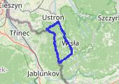 PONIWIEC-CZANTORIA-STOŻEK - mapa trasy gps - rower górski