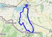 Nysa  2015-06-11 19:06 - mapa trasy gps - rower trekkingowy