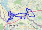 Olza.. - mapa trasy gps - rower górski