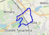 Trasa z dnia 2015-06-17 19:54 - mapa trasy gps - nordic walking