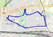 kółko + 5 x górka + 48 pompek - mapa trasy gps - marsz