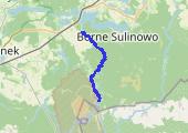 Spływ kajakowy rzeką Piławą - mapa trasy gps - kajak