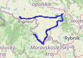 Krnov - Głuchołazy  2015-07-06 18:43 - mapa trasy gps - rower trekkingowy