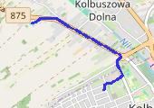 Trasa z dnia 2015-07-07 19:18 - mapa trasy gps - rower górski