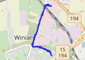 Trasa z dnia 2015-07-09 12:44 - mapa trasy gps - nordic walking