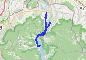 do Międzybrodzia - mapa trasy gps - rower trekkingowy