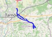 Zalew Skrzyszów - mapa trasy gps - rower trekkingowy