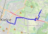 Trasa z dnia 2015-07-09 23:25 - mapa trasy gps - rower miejski