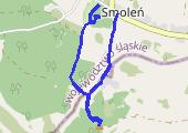 Smoleń z Zośką - mapa trasy gps - wędrówka