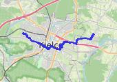 Trasa z dnia 2015-07-13 19:04 - mapa trasy gps - rower miejski