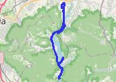 do Tresnej - mapa trasy gps - rower trekkingowy