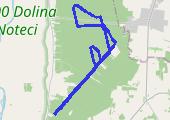 Po śniegu - mapa trasy gps - bieganie
