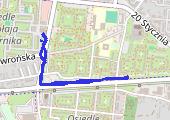 spacer z psem - mapa trasy gps - marsz