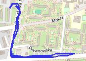spacer z psem - mapa trasy gps - marsz