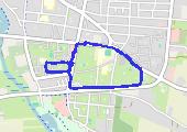 spacer z psem - mapa trasy gps - marsz
