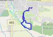 spacer z psem - mapa trasy gps - marsz