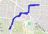 spacer z psem - mapa trasy gps - marsz