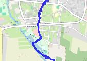 spacer z psem - mapa trasy gps - marsz