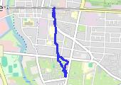 spacer z psem - mapa trasy gps - marsz