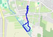 spacer z psem - mapa trasy gps - marsz
