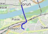 na przystanek 11 - mapa trasy gps - marsz
