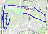 Trening - mapa trasy gps - bieganie