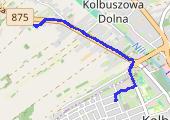 Trasa z dnia 2015-07-24 22:23 - mapa trasy gps - rower górski