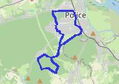 Trasa z dnia 2015-07-25 18:06 - mapa trasy gps - rower górski