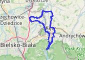jubileuszowa pętelka - mapa trasy gps - rower trekkingowy