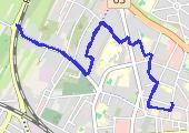 Trasa z dnia 2015-04-22 19:40 - mapa trasy gps - rolki