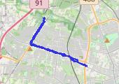 Spacer - mapa trasy gps - spacer