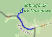 Diablak - przeł. Brona - Markowe Szczawiny - mapa trasy gps - spacer