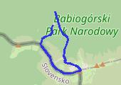 Zawoja Markowe - Markowe Szczawiny - Diablak - Markowe Szczawiny - mapa trasy gps - spacer