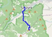 Szczyrk - Skrzyczne - Szczyrk - mapa trasy gps - spacer