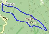 Biały Krzyż - Malinów - Biały Krzyż - mapa trasy gps - spacer