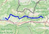 Dookola Tatr dzien 2 - mapa trasy gps - rower górski