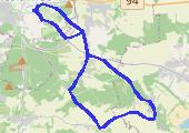 Trasa z dnia 2015-08-05 19:49 - mapa trasy gps - rower trekkingowy