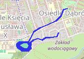 Bieżnia - mapa trasy gps - bieganie