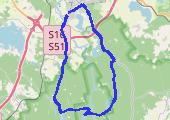 2015-08-06 Kąpiel w Ustrychu - mapa trasy gps - rower górski