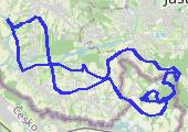 las Jastrzębie - mapa trasy gps - rower górski