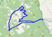 Skrzyczne 2015 - mapa trasy gps - rower górski
