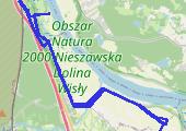 Brzoza - mapa trasy gps - rower górski