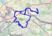Czechy..2 - mapa trasy gps - rower górski