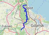 Szlak Skarszewski - mapa trasy gps - marsz