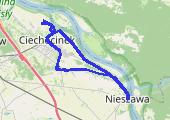 Raciążek - mapa trasy gps - rower górski