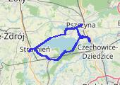 Strumień  2015-08-13 21:00 - mapa trasy gps - rower trekkingowy