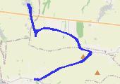 Trasa z dnia 2013-04-01 16:19 - mapa trasy gps - rower trekkingowy