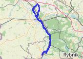 Trasa z dnia 2015-08-22 07:40 - mapa trasy gps - rower trekkingowy