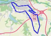 Trasa z dnia 2015-08-23 09:14 - mapa trasy gps - bieganie