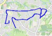 Trasa z dnia 2015-08-23 21:14 - mapa trasy gps - bieganie
